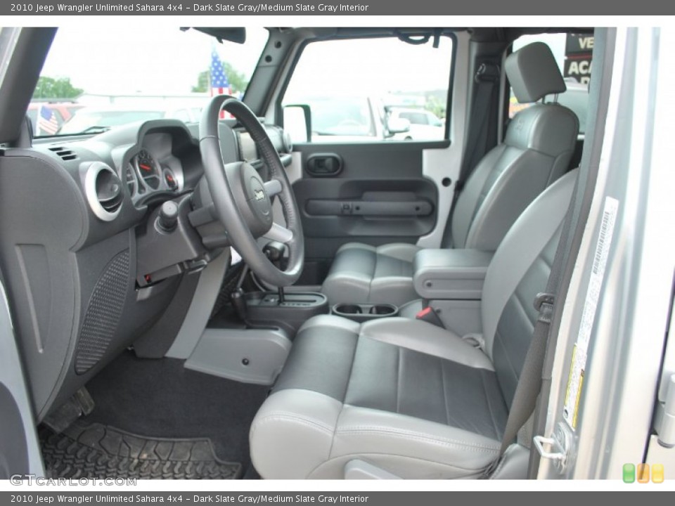 Dark Slate Gray/Medium Slate Gray Interior Photo for the 2010 Jeep Wrangler Unlimited Sahara 4x4 #50943342