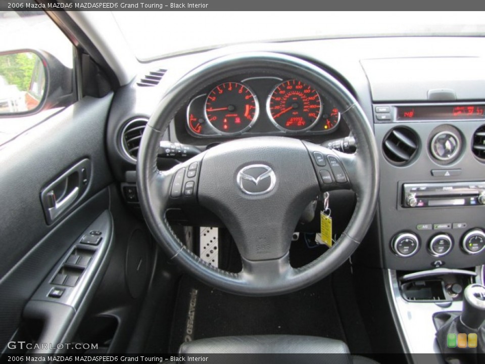 Black Interior Steering Wheel for the 2006 Mazda MAZDA6 MAZDASPEED6 Grand Touring #50943429