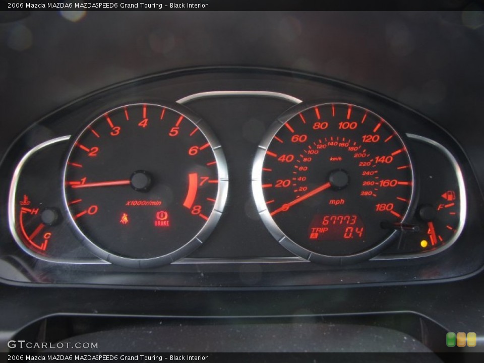 Black Interior Gauges for the 2006 Mazda MAZDA6 MAZDASPEED6 Grand Touring #50943459
