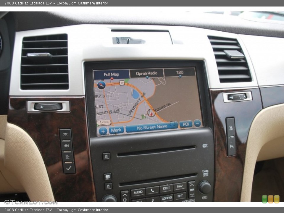 Cocoa/Light Cashmere Interior Navigation for the 2008 Cadillac Escalade ESV #50946585