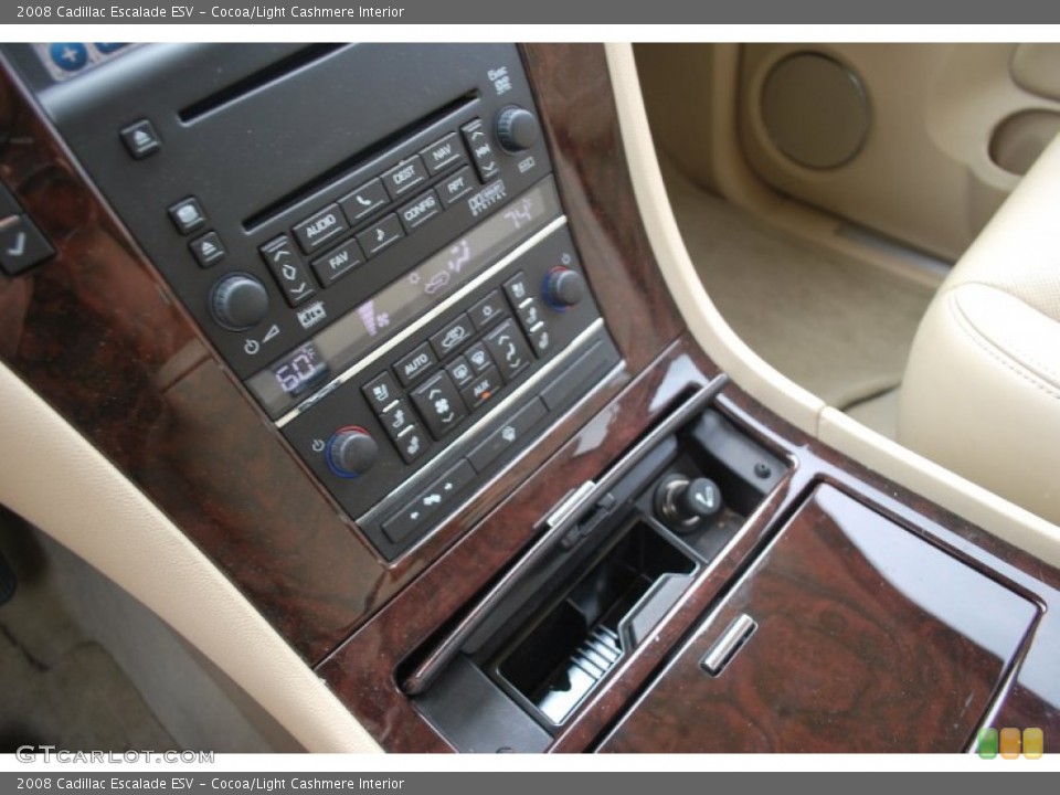 Cocoa/Light Cashmere Interior Controls for the 2008 Cadillac Escalade ESV #50946603