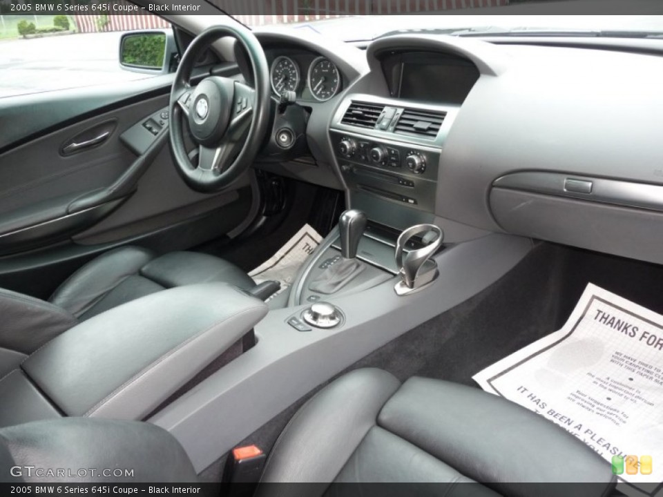 Black Interior Photo for the 2005 BMW 6 Series 645i Coupe #50946936
