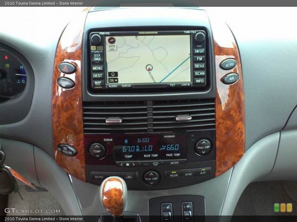 Stone Interior Navigation for the 2010 Toyota Sienna Limited #50954757