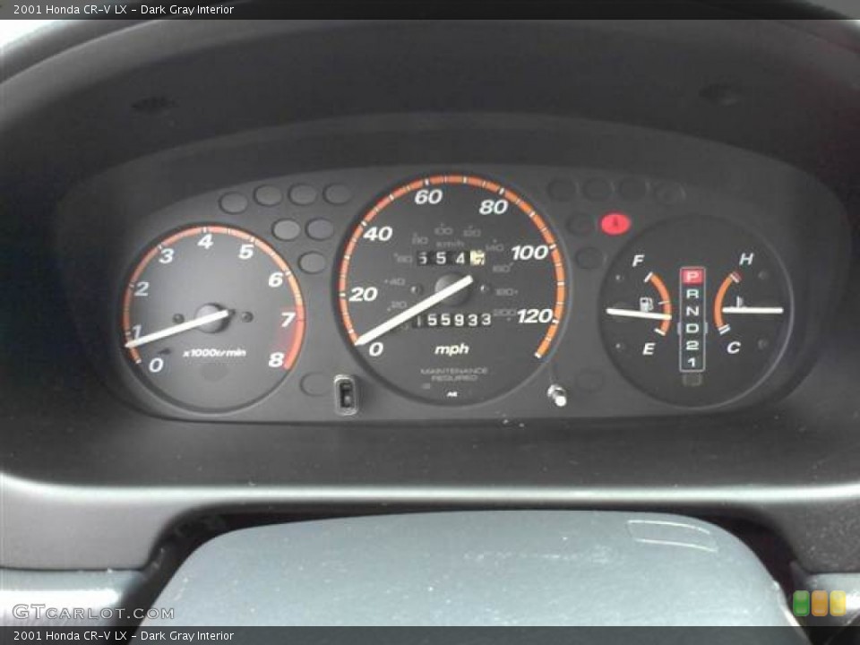 Dark Gray Interior Gauges for the 2001 Honda CR-V LX #50955288