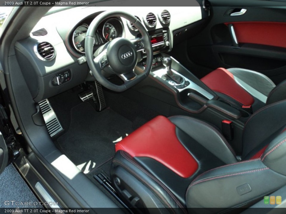 Magma Red Interior Prime Interior for the 2009 Audi TT 2.0T Coupe #50956554