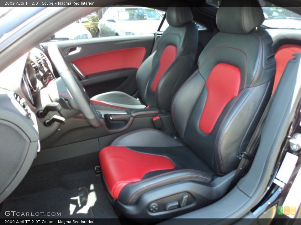 Magma Red Interior Photo for the 2009 Audi TT 2.0T Coupe #50956563