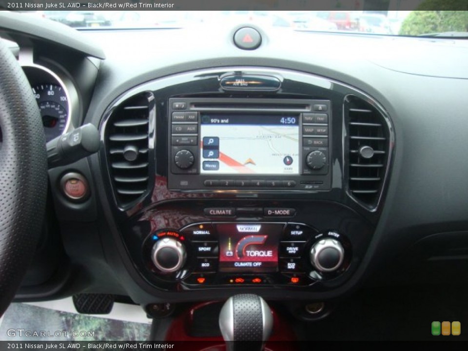 Black/Red w/Red Trim Interior Controls for the 2011 Nissan Juke SL AWD #50958162