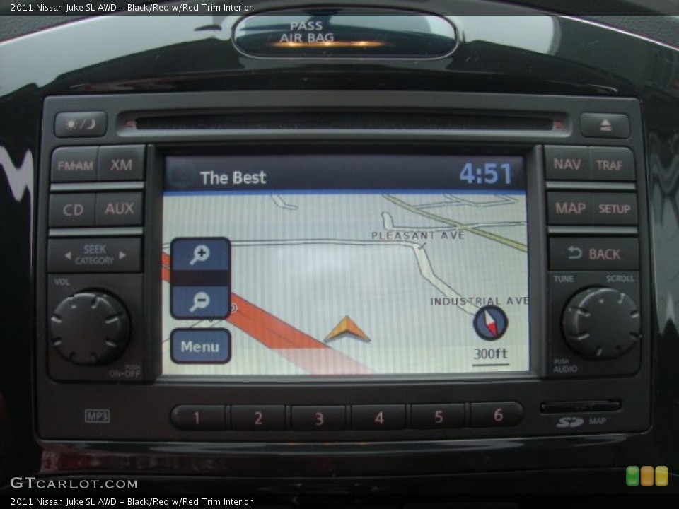 Black/Red w/Red Trim Interior Navigation for the 2011 Nissan Juke SL AWD #50958186