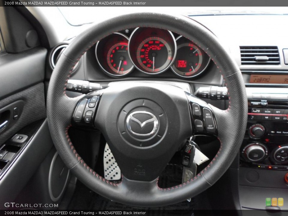 MAZDASPEED Black Interior Steering Wheel for the 2008 Mazda MAZDA3 MAZDASPEED Grand Touring #50960949