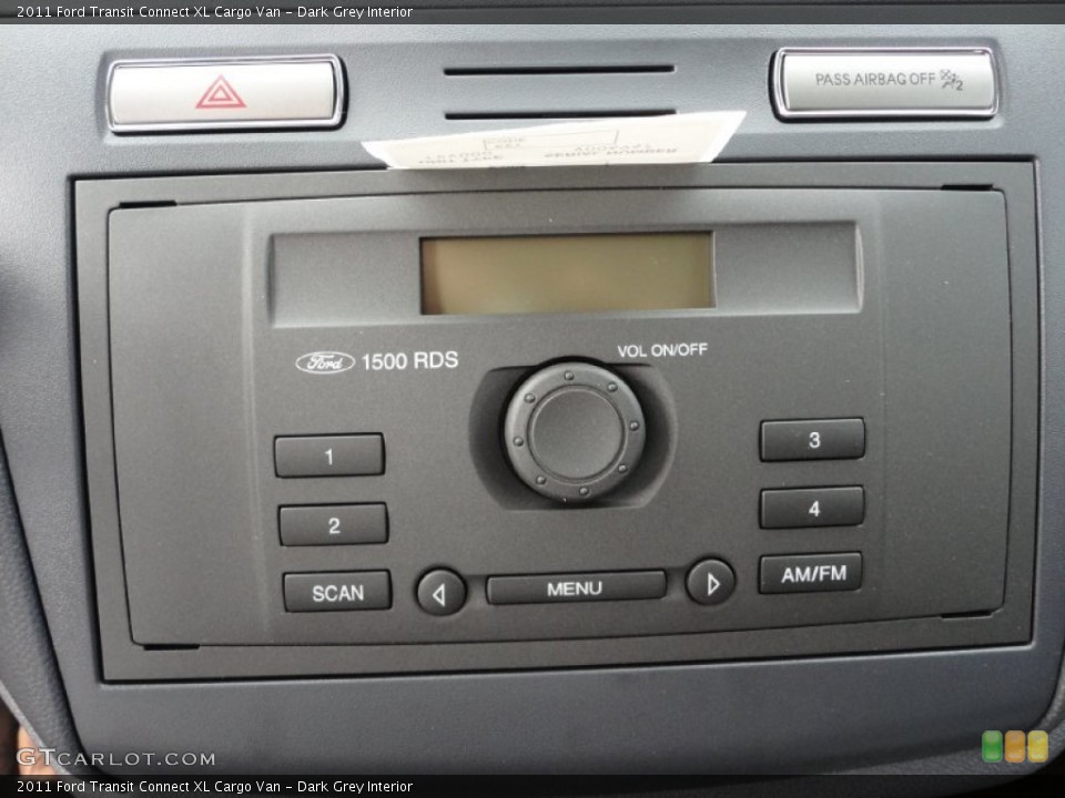 Dark Grey Interior Controls for the 2011 Ford Transit Connect XL Cargo Van #50964246