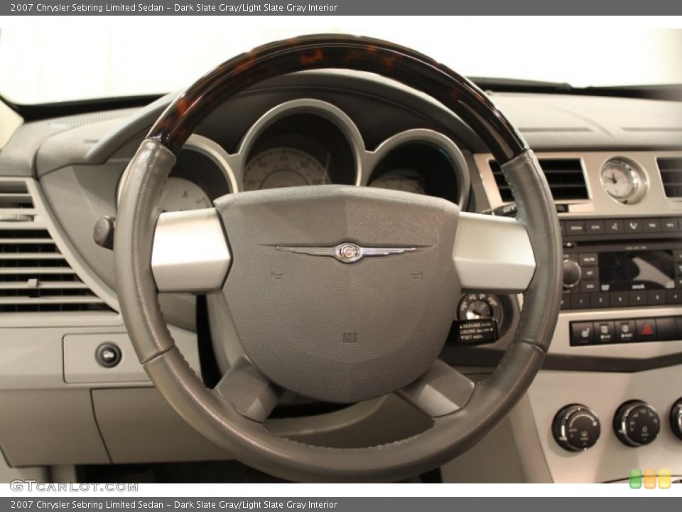 Dark Slate Gray/Light Slate Gray Interior Steering Wheel for the 2007 Chrysler Sebring Limited Sedan #50964429