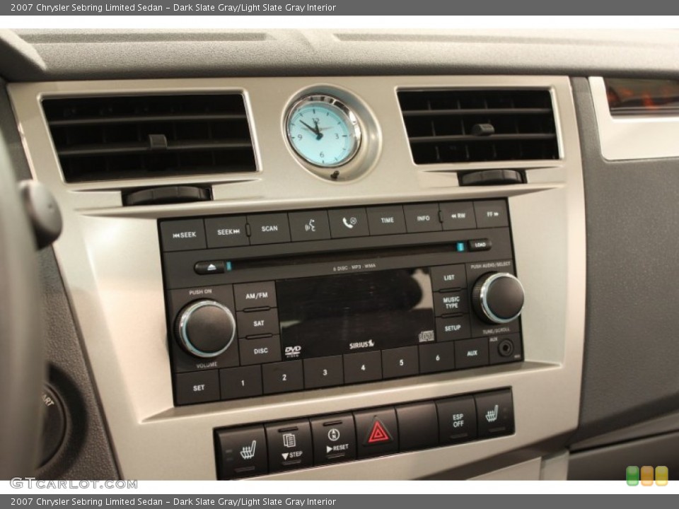 Dark Slate Gray/Light Slate Gray Interior Controls for the 2007 Chrysler Sebring Limited Sedan #50964441