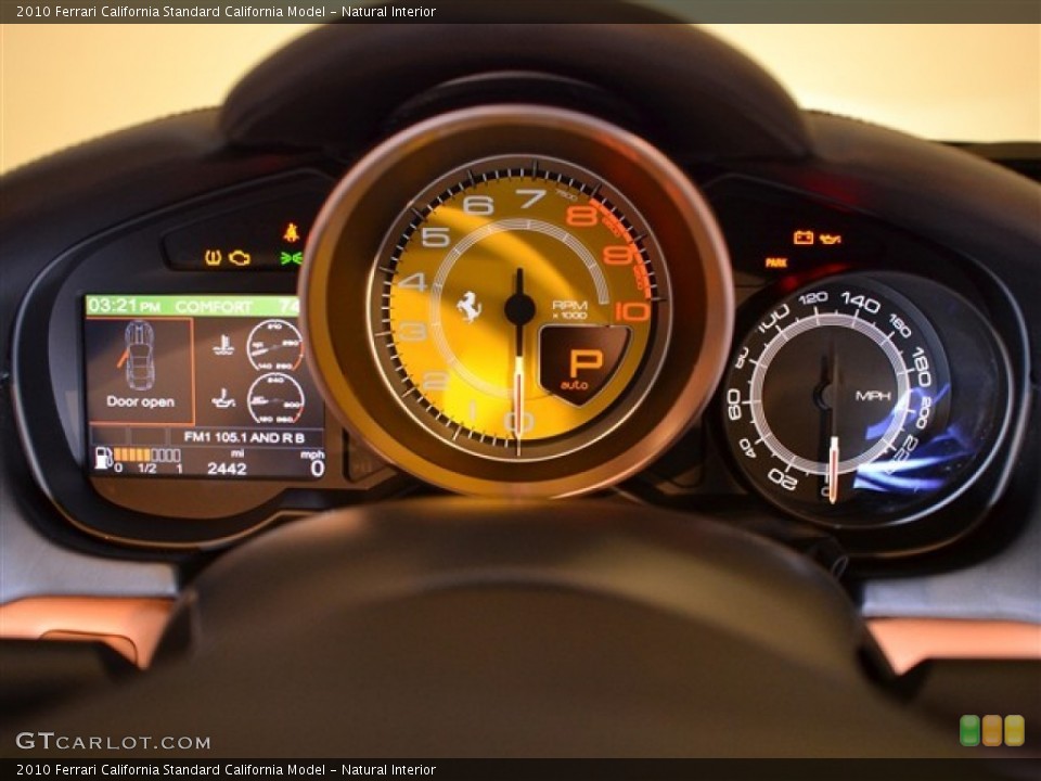 Natural Interior Gauges for the 2010 Ferrari California  #50966520