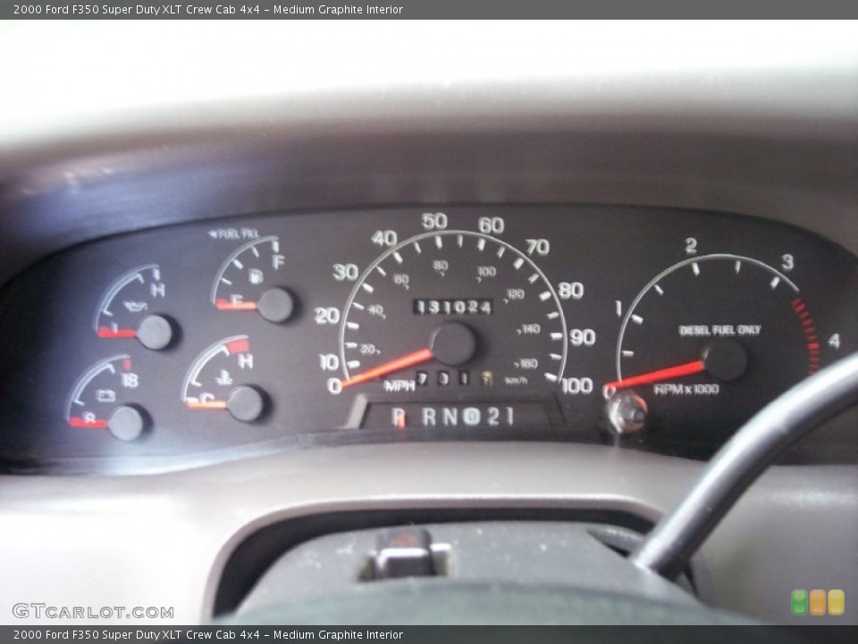 Medium Graphite Interior Gauges for the 2000 Ford F350 Super Duty XLT Crew Cab 4x4 #50969736
