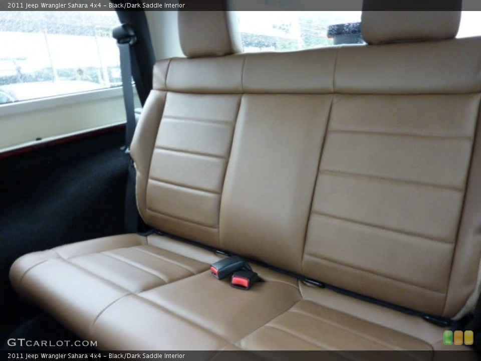Black/Dark Saddle Interior Photo for the 2011 Jeep Wrangler Sahara 4x4 #50971785