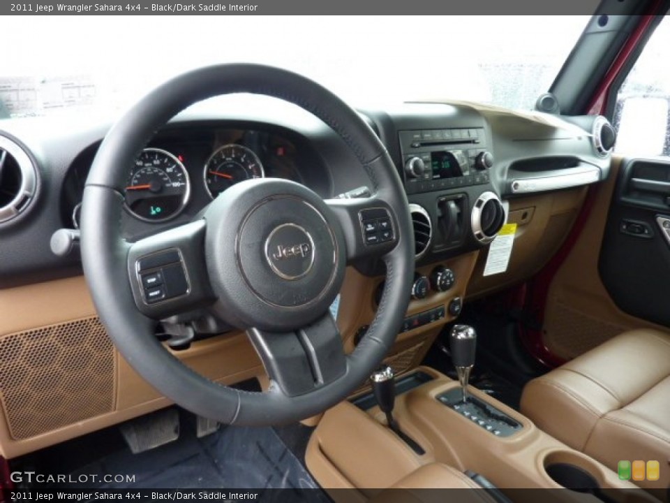 Black/Dark Saddle Interior Dashboard for the 2011 Jeep Wrangler Sahara 4x4 #50971797