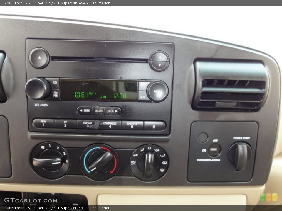 Tan Interior Controls for the 2005 Ford F250 Super Duty XLT SuperCab 4x4 #50974956