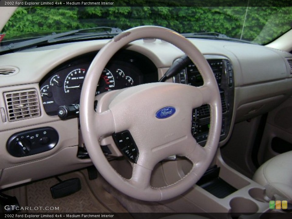 Medium Parchment Interior Steering Wheel for the 2002 Ford Explorer Limited 4x4 #50975085