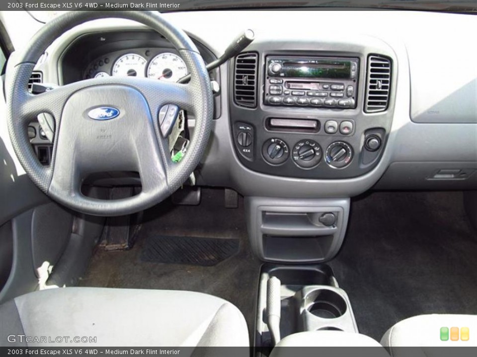 Medium Dark Flint Interior Controls for the 2003 Ford Escape XLS V6 4WD #50978586