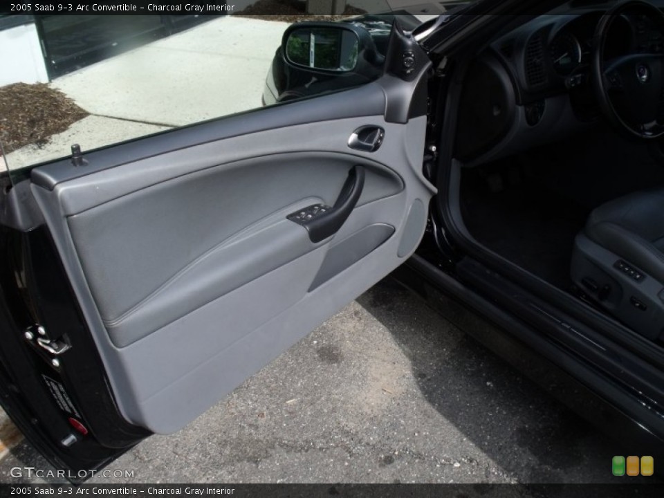 Charcoal Gray Interior Door Panel for the 2005 Saab 9-3 Arc Convertible #50980779