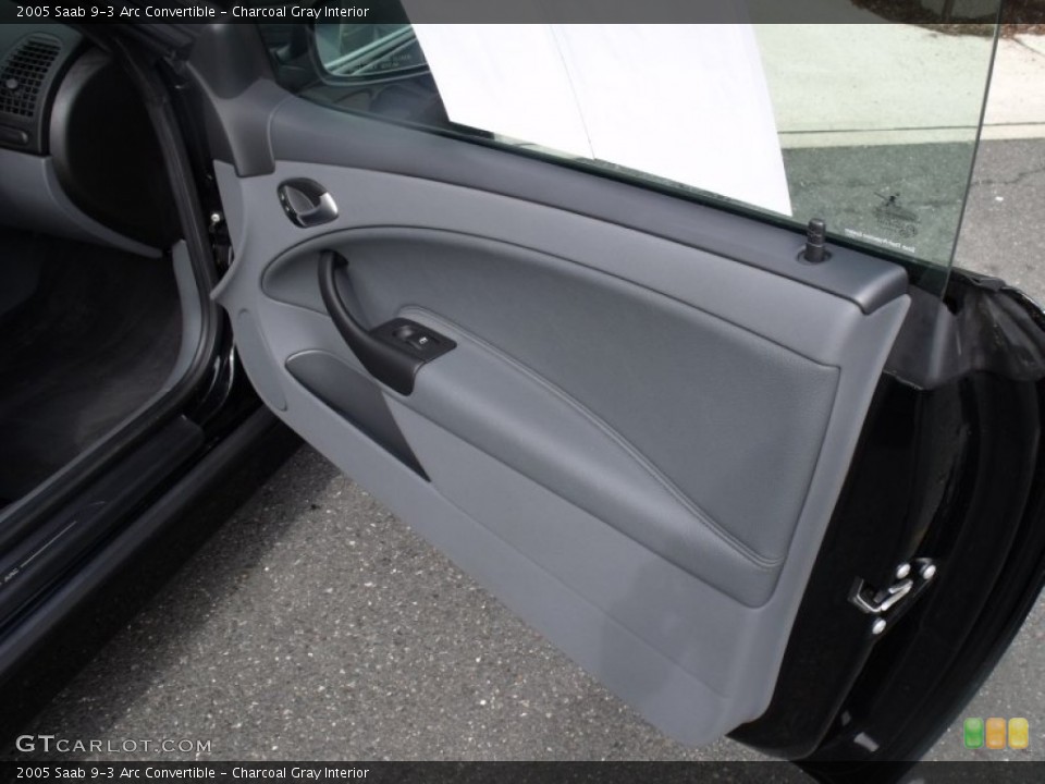 Charcoal Gray Interior Door Panel for the 2005 Saab 9-3 Arc Convertible #50980791