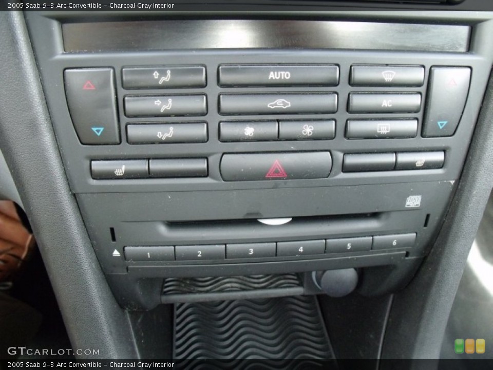 Charcoal Gray Interior Controls for the 2005 Saab 9-3 Arc Convertible #50980860