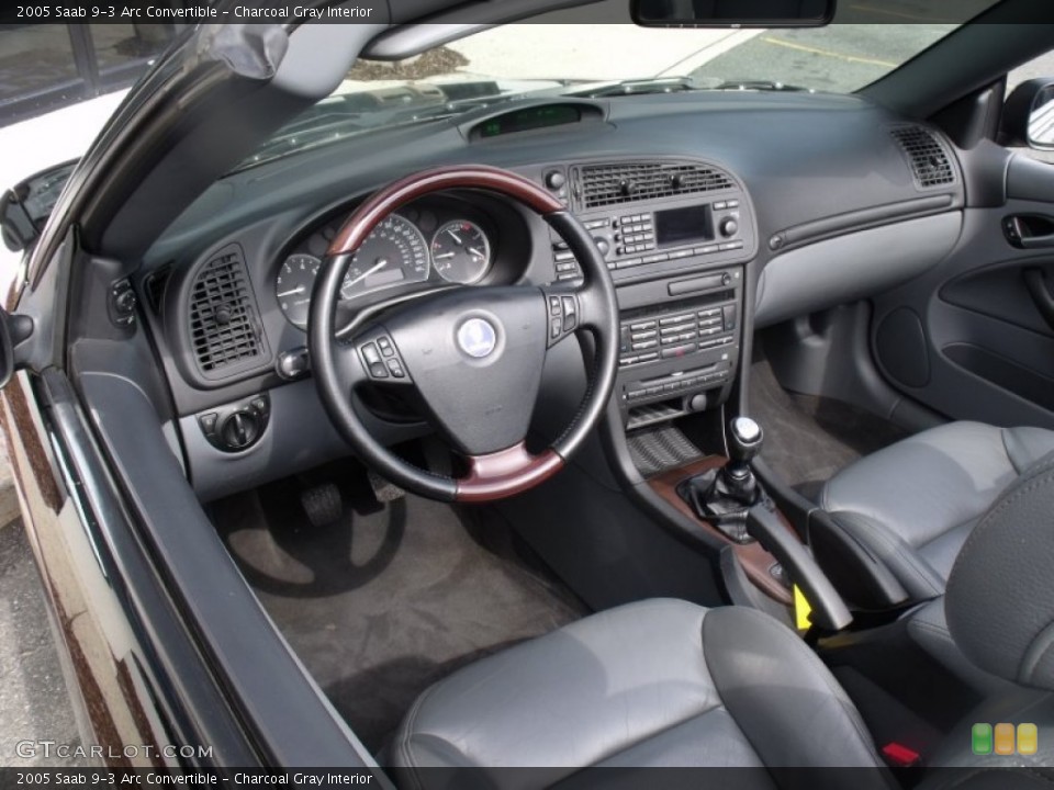 Charcoal Gray Interior Photo for the 2005 Saab 9-3 Arc Convertible #50980899