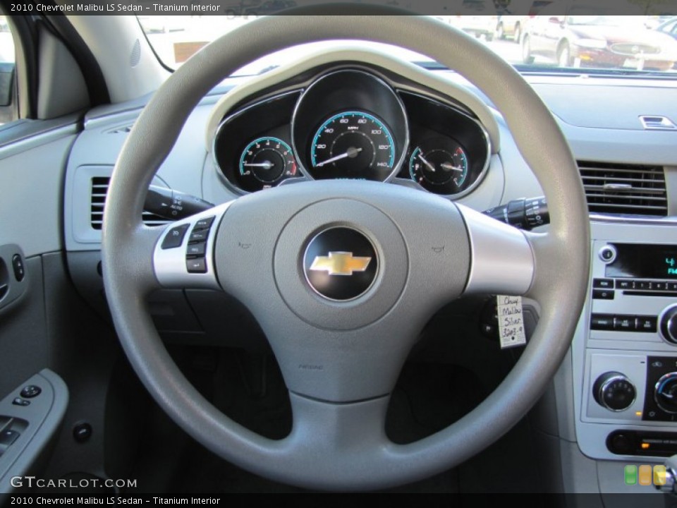 Titanium Interior Steering Wheel for the 2010 Chevrolet Malibu LS Sedan #50981319