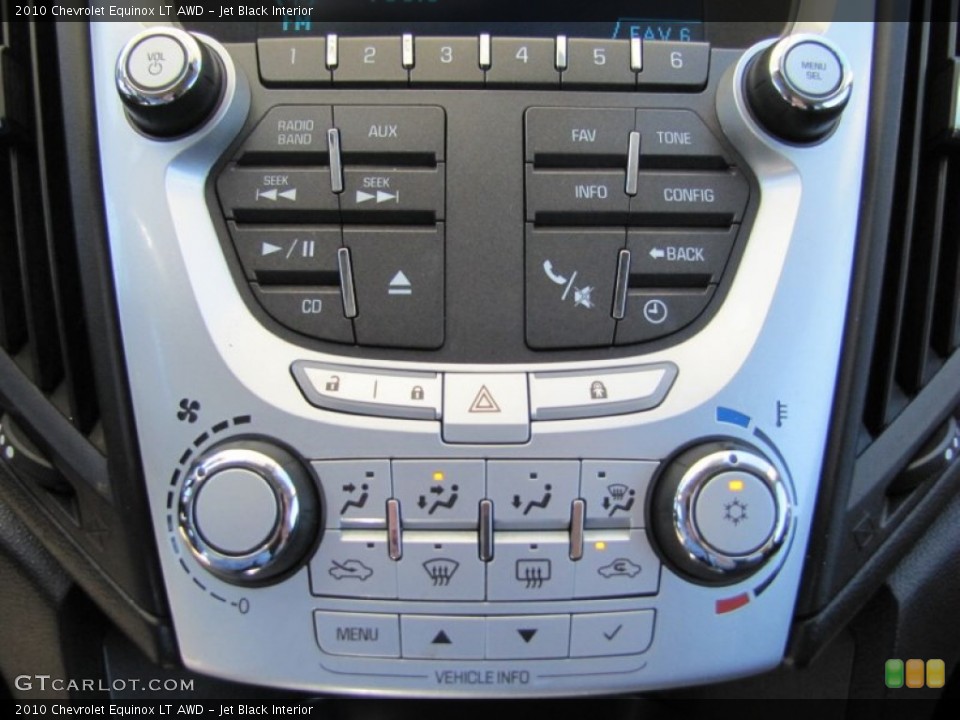 Jet Black Interior Controls for the 2010 Chevrolet Equinox LT AWD #50982081