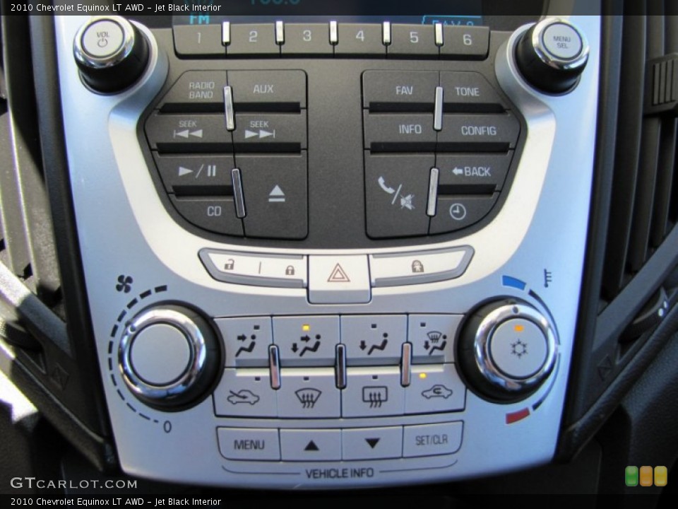 Jet Black Interior Controls for the 2010 Chevrolet Equinox LT AWD #50982363