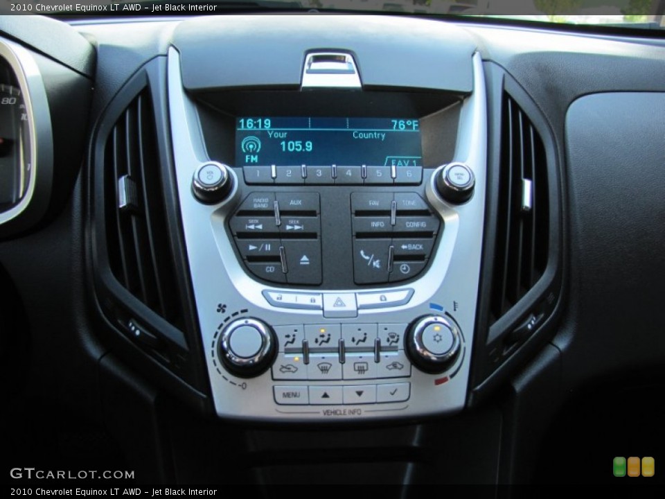 Jet Black Interior Controls for the 2010 Chevrolet Equinox LT AWD #50983284