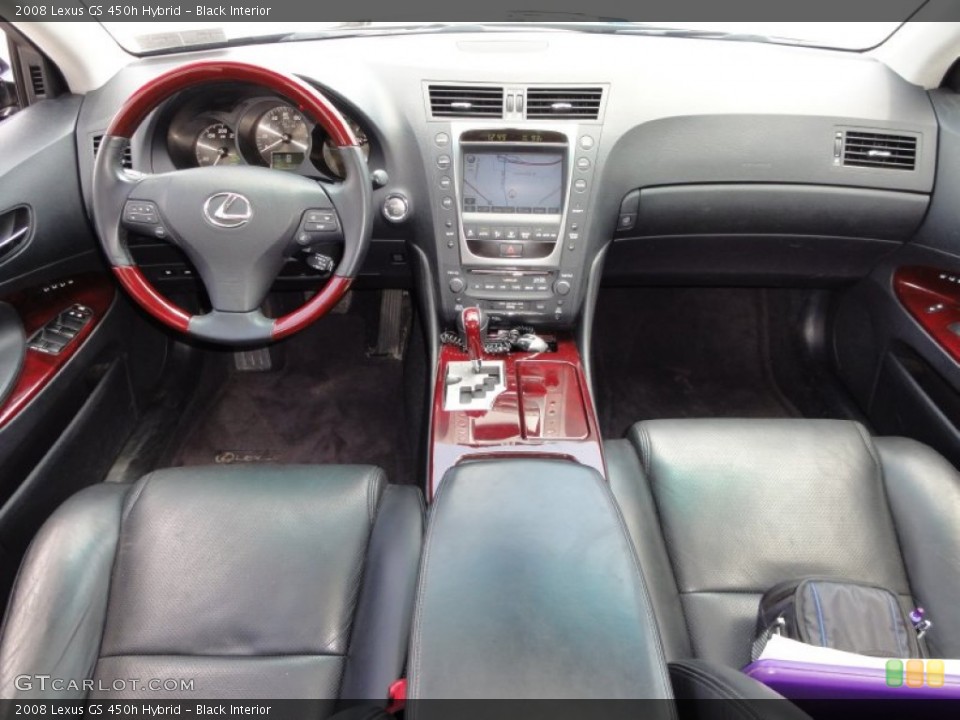 Black Interior Dashboard for the 2008 Lexus GS 450h Hybrid #50985525