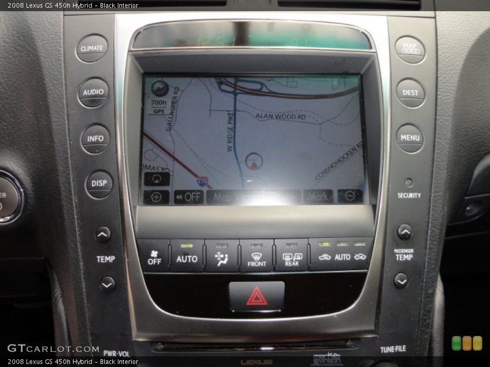 Black Interior Controls for the 2008 Lexus GS 450h Hybrid #50985747