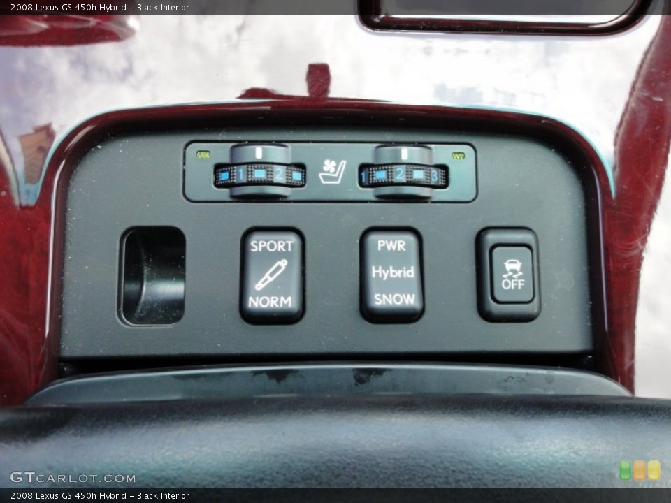 Black Interior Controls for the 2008 Lexus GS 450h Hybrid #50985795