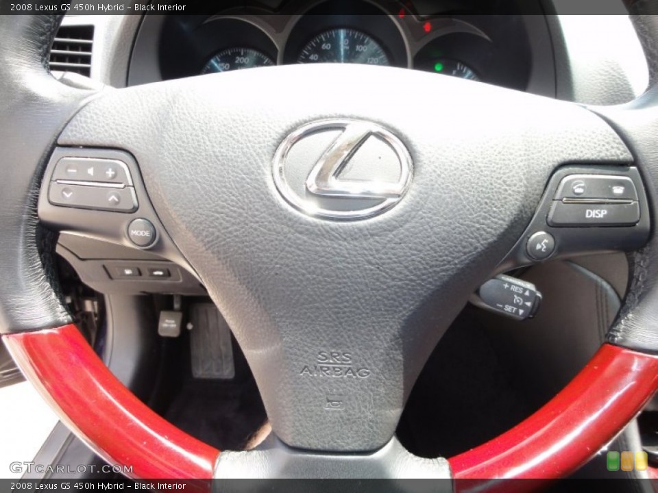 Black Interior Steering Wheel for the 2008 Lexus GS 450h Hybrid #50985852
