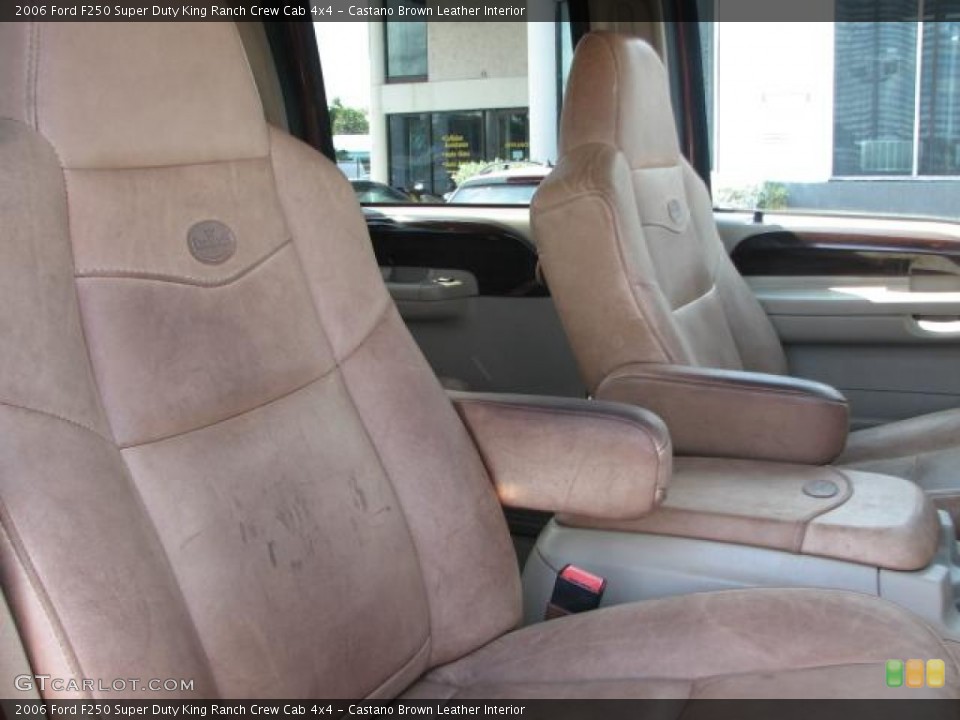 Castano Brown Leather Interior Photo for the 2006 Ford F250 Super Duty King Ranch Crew Cab 4x4 #50987049