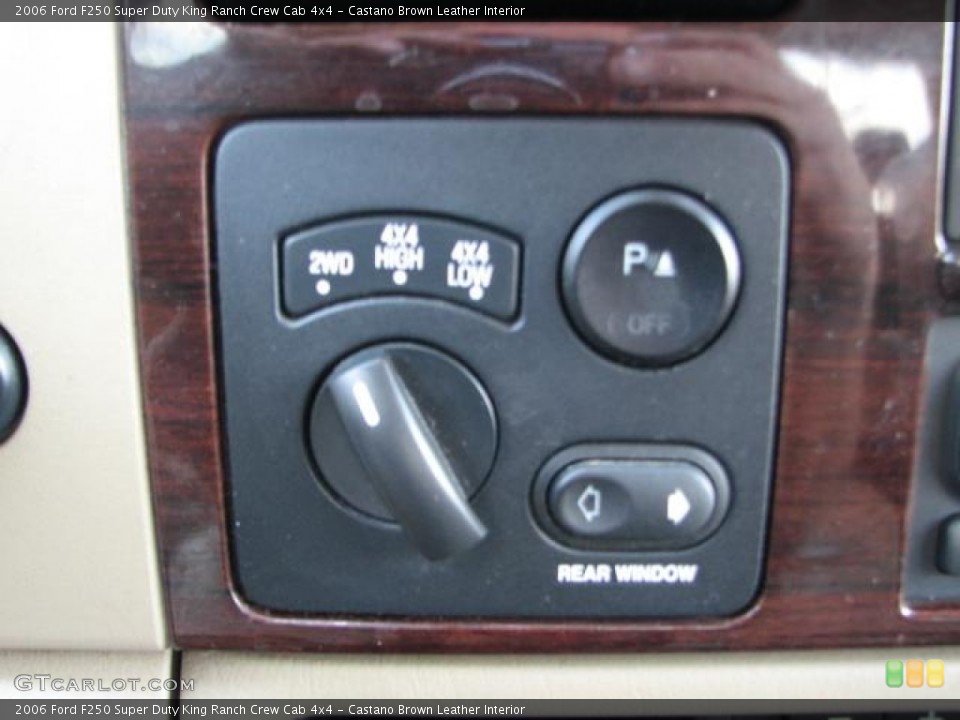 Castano Brown Leather Interior Controls for the 2006 Ford F250 Super Duty King Ranch Crew Cab 4x4 #50987181