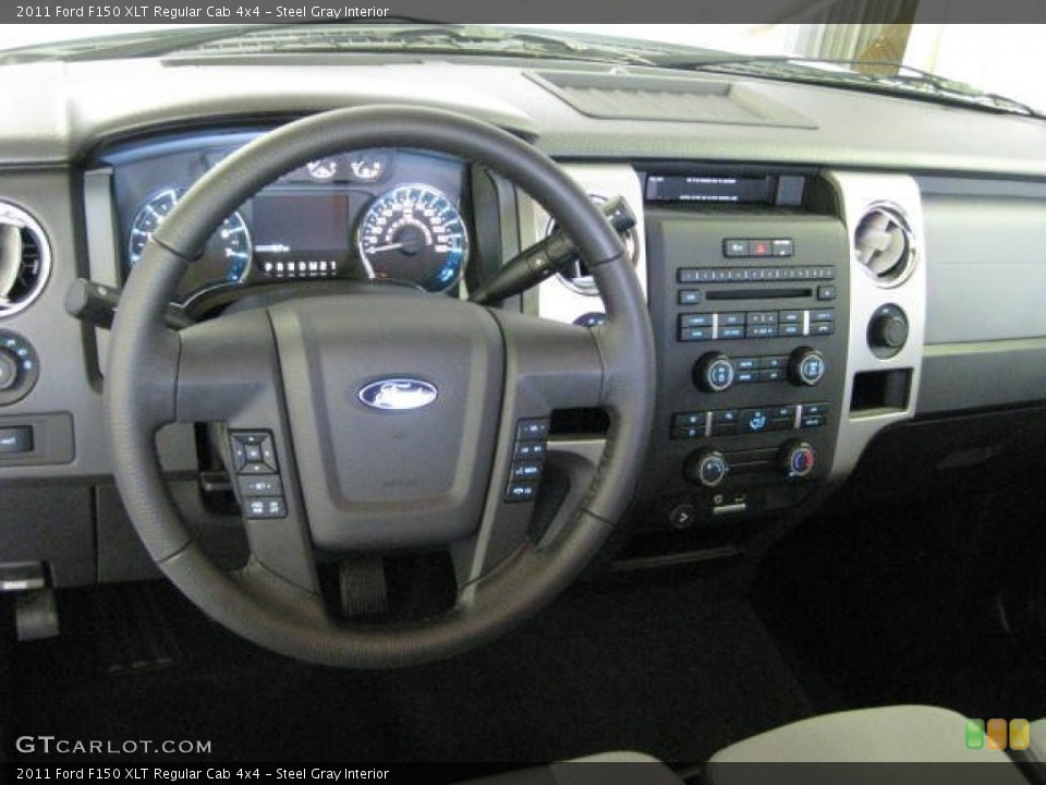 Steel Gray Interior Dashboard for the 2011 Ford F150 XLT Regular Cab 4x4 #50987580