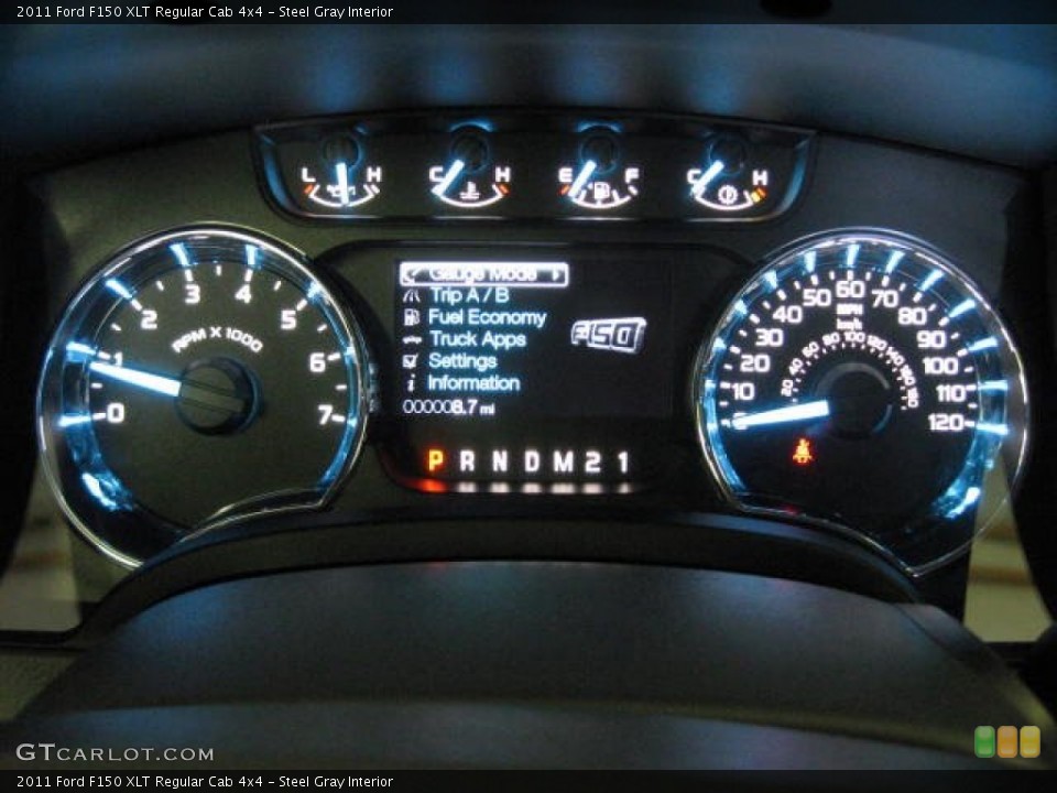 Steel Gray Interior Gauges for the 2011 Ford F150 XLT Regular Cab 4x4 #50987628