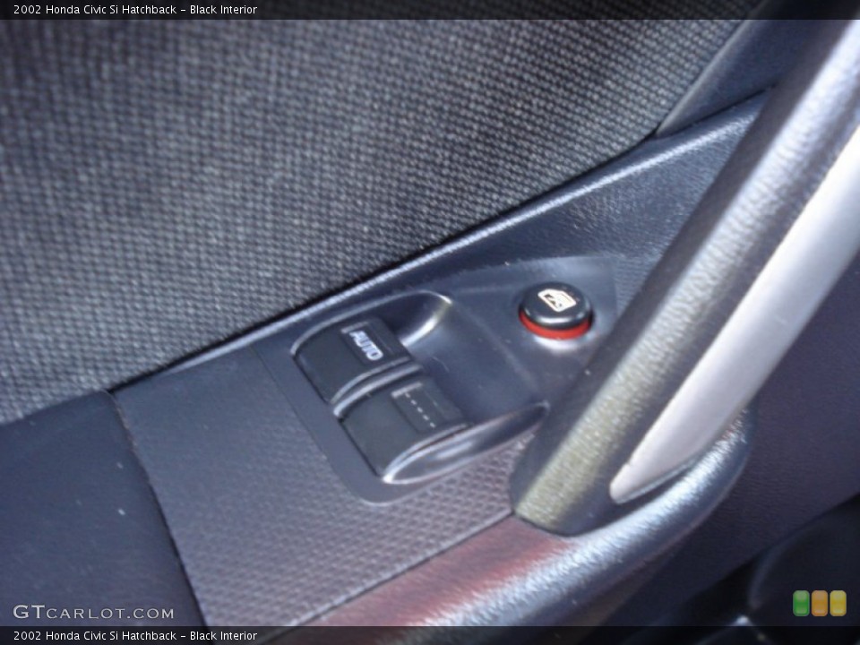 Black Interior Controls for the 2002 Honda Civic Si Hatchback #50988126
