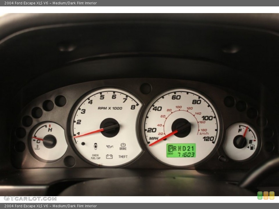 Medium/Dark Flint Interior Gauges for the 2004 Ford Escape XLS V6 #50996408