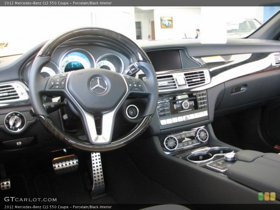 Porcelain/Black Interior Dashboard for the 2012 Mercedes-Benz CLS 550 Coupe #50997461