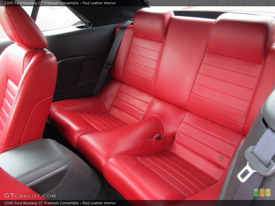 Red Leather Interior Photo for the 2005 Ford Mustang GT Premium Convertible #50999221