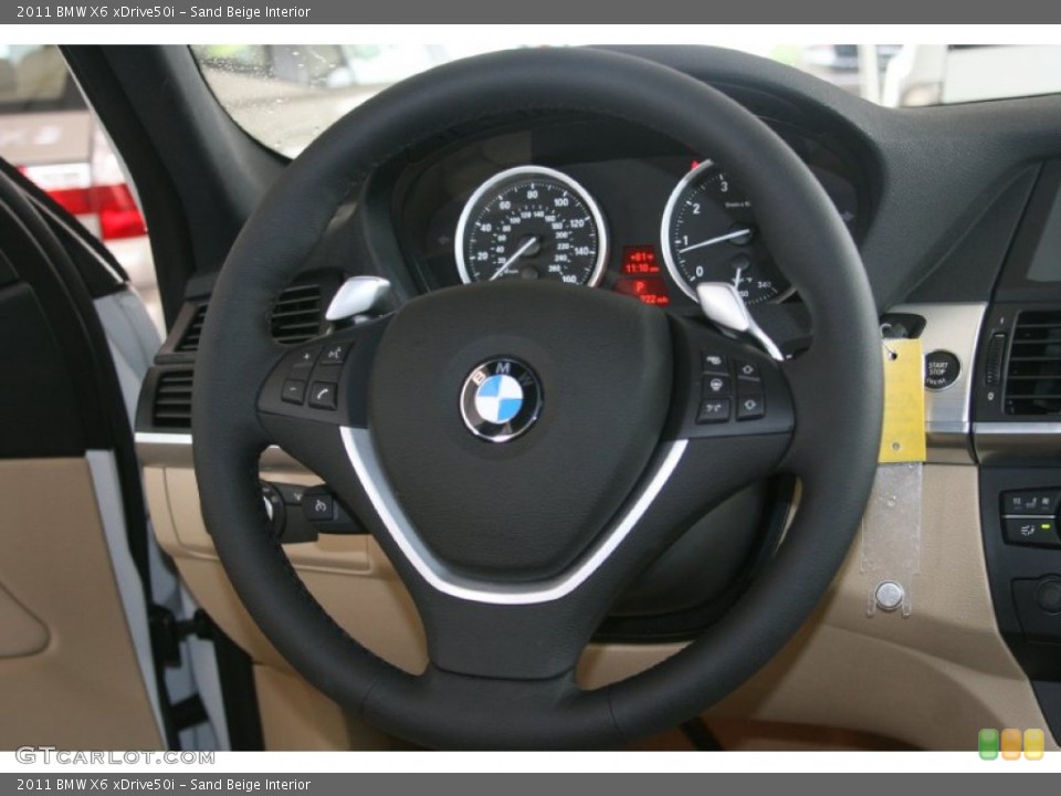 Sand Beige Interior Steering Wheel for the 2011 BMW X6 xDrive50i #50999287