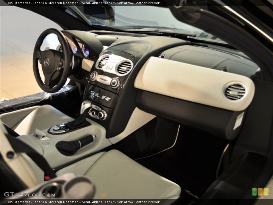 Semi-Aniline Black/Silver Arrow Leather 2009 Mercedes-Benz SLR Interiors