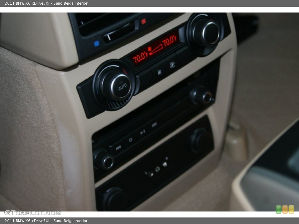 Sand Beige Interior Controls for the 2011 BMW X6 xDrive50i #50999380