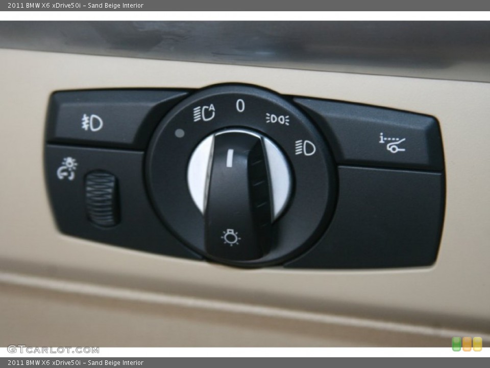 Sand Beige Interior Controls for the 2011 BMW X6 xDrive50i #50999725