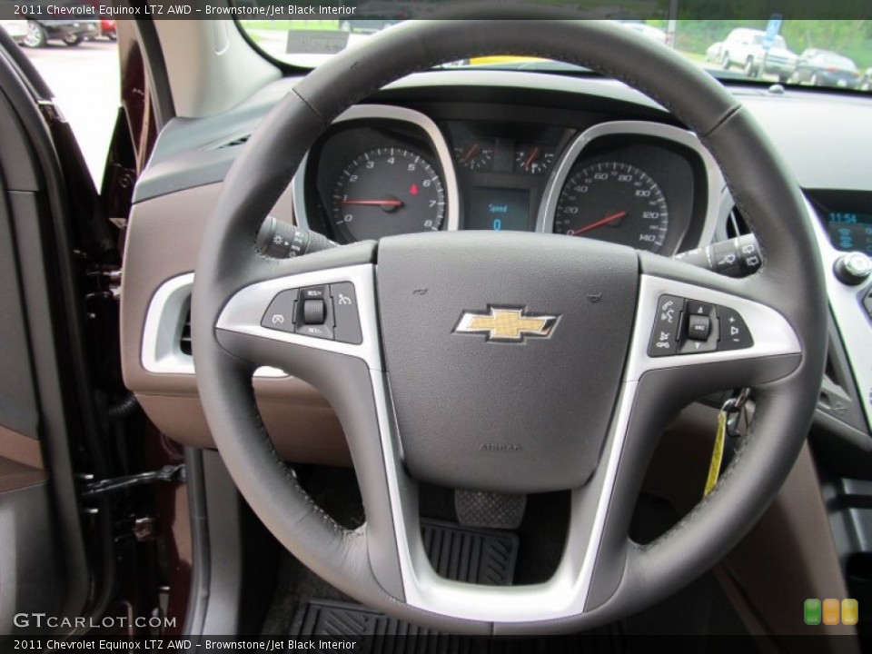 Brownstone/Jet Black Interior Steering Wheel for the 2011 Chevrolet Equinox LTZ AWD #51000157
