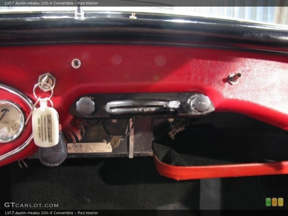 Red Interior Controls for the 1957 Austin-Healey 100-6 Convertible #51000586
