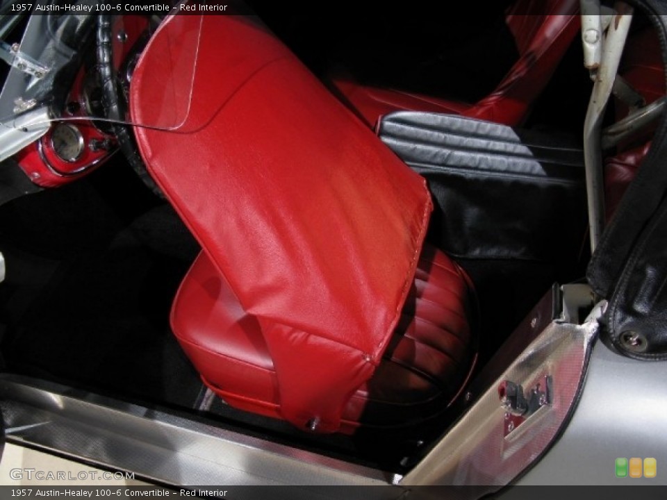 Red 1957 Austin-Healey 100-6 Interiors